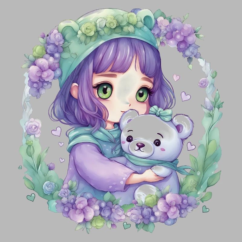Fee mit Teddybär