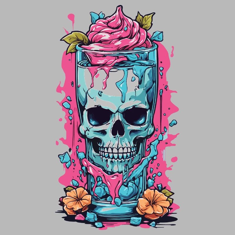 Goth Sundae Skull Weirdcore Pastel Gothic