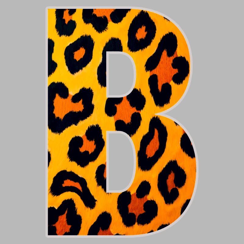 Monogramme LeopardB en look léopard