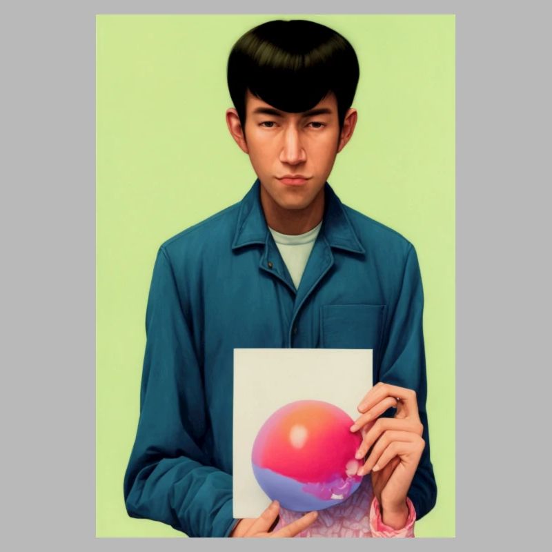 Bubble Gum Kunst Bild - Selfie Artwork on LSD