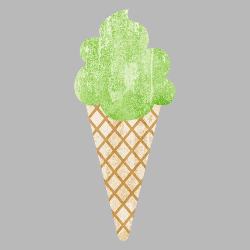 Cornet de crème glacée Cornet de crème glacée Woodruff vert
