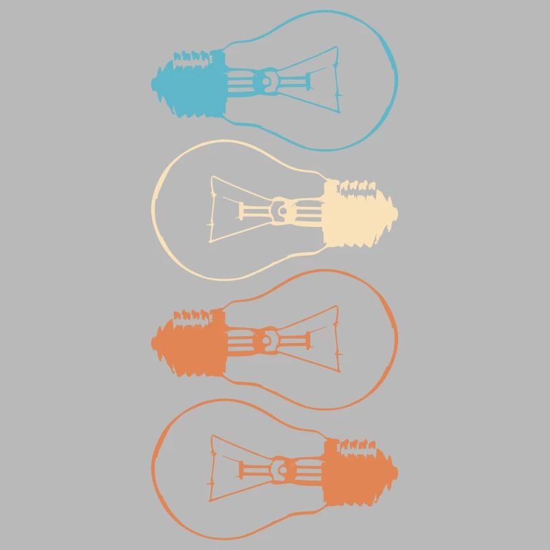 Idea Light Bulb Light Brain Lamp Thinking Vector