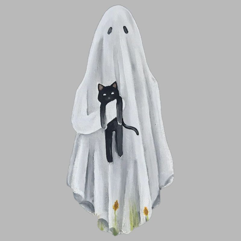 Geist mit Katze