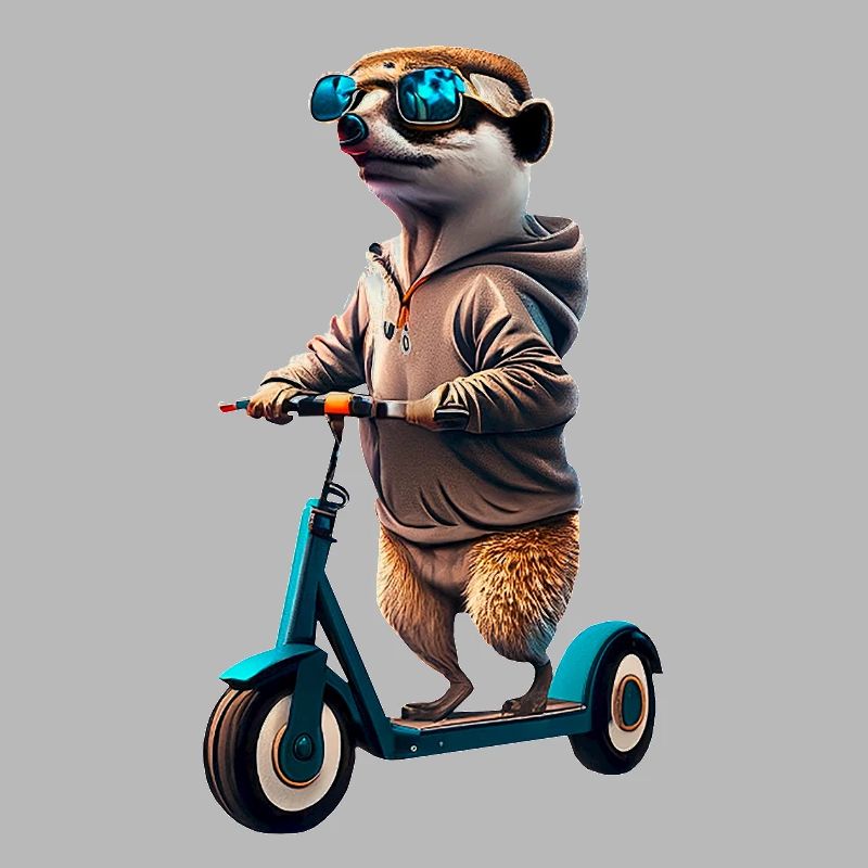 Escooting Erdmännchen Escooter Elektroroller