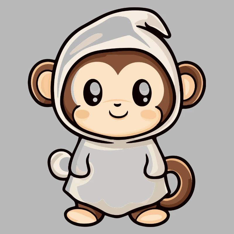 Monkey Halloween Funny Ghost