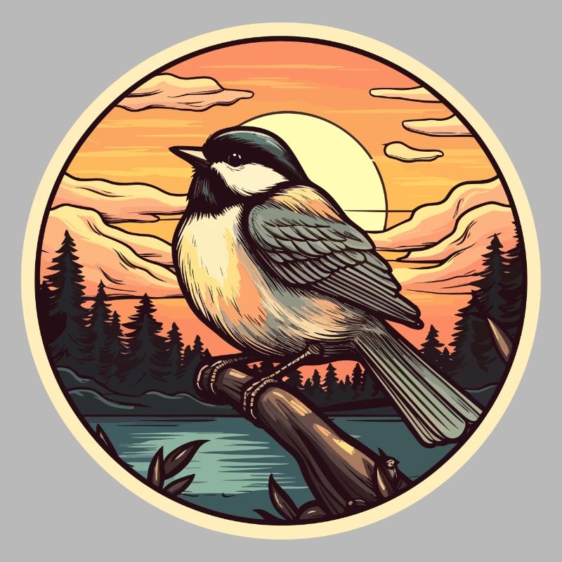 Chickadee bird