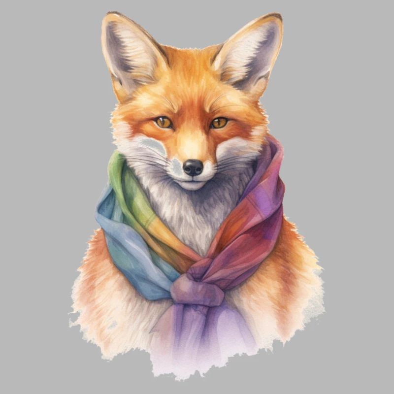 Fuchs mit Schal