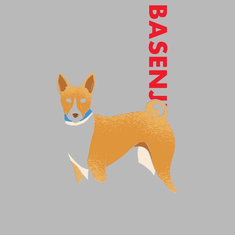 Dog Basenji Us Flag