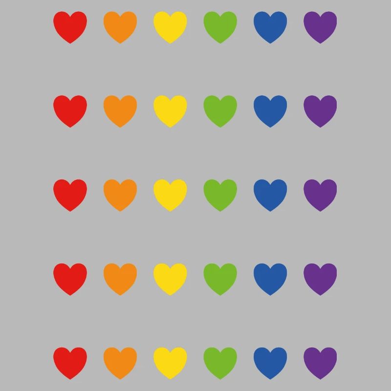 Regenbogen-Pride-Herzen