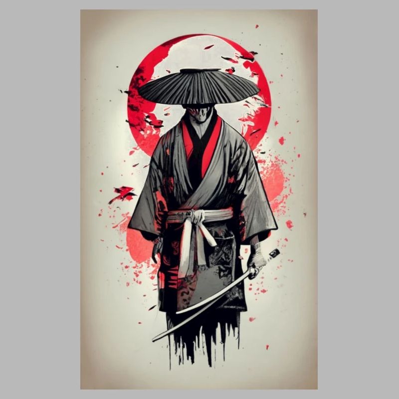Affiche japonais médiéval