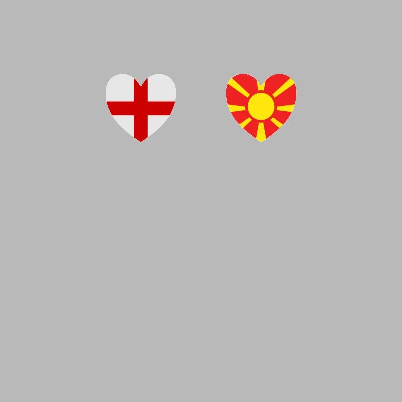 Drapeaux du drapeau macédonien de l’Angleterre et de la Macédoine