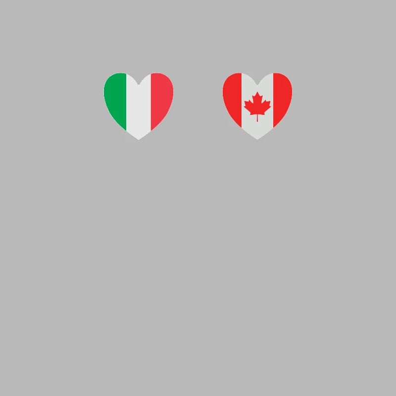 Drapeaux de l’Italie et du Canada Drapeau canadien