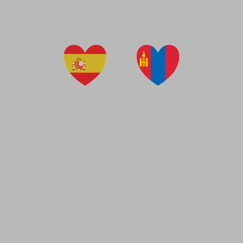 Spain and Mongolia Mongolian flag flags