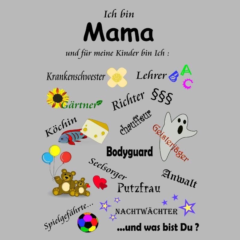 Ich bin Mama Mutter Mami Mum Eltern Kind