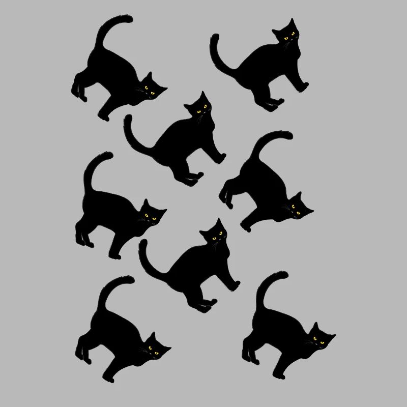 Black Pattern Cat