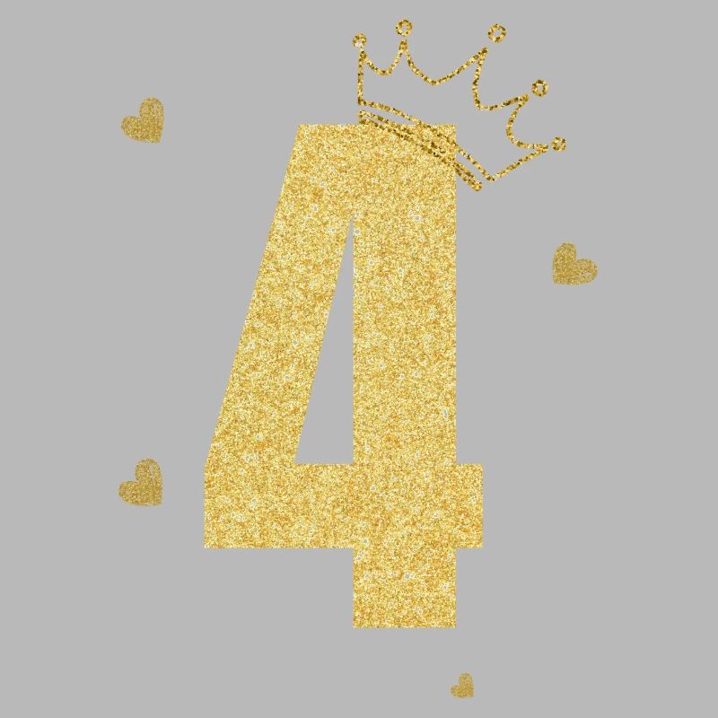 4e anniversaire couronne doré