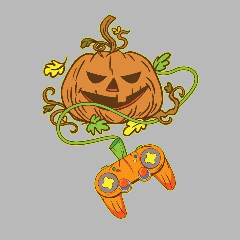 Halloween Jack O Lantern Video Game Controller