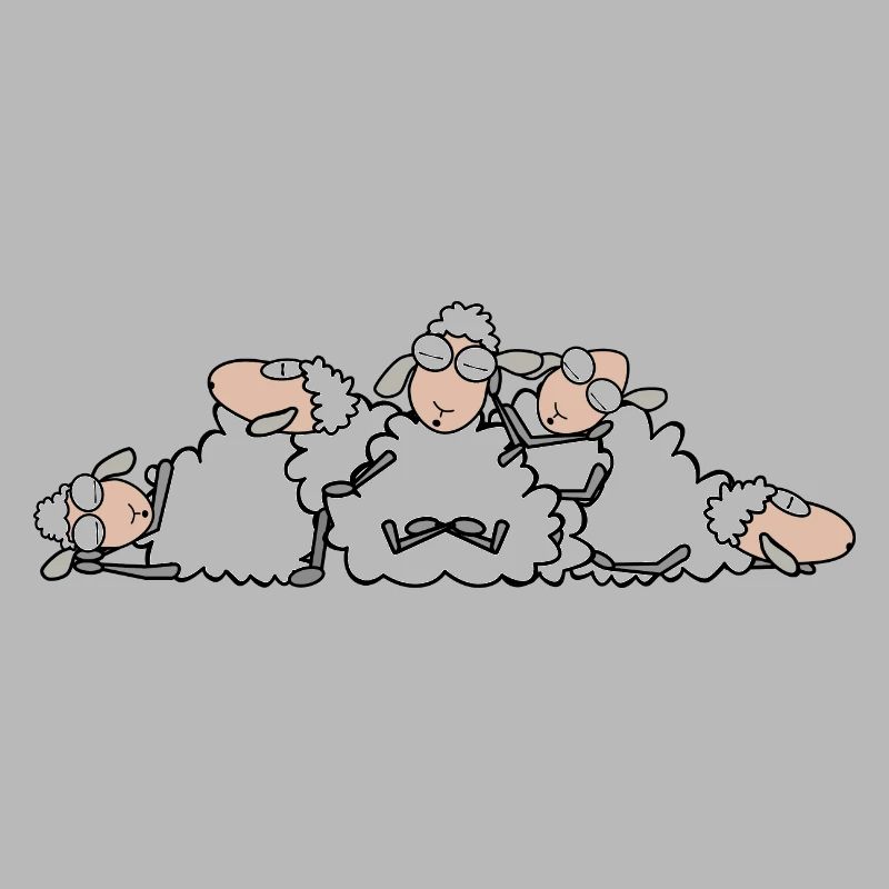 moutons endormis