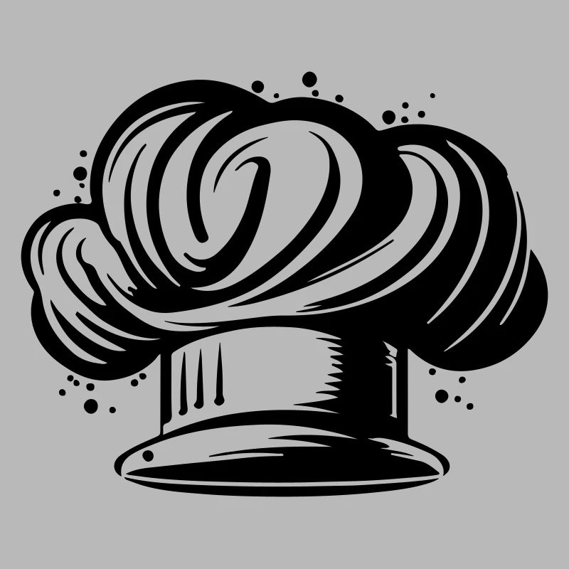 Chef's Hat Silhouette Cooking Chef