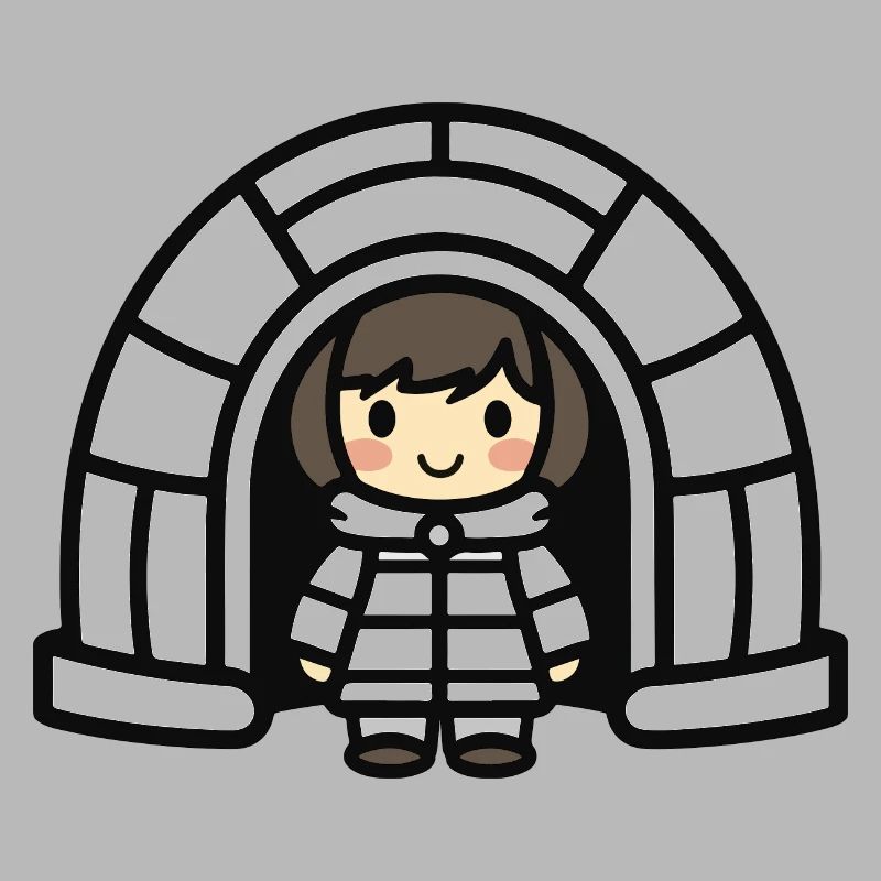 Igloo esquimau d’hiver