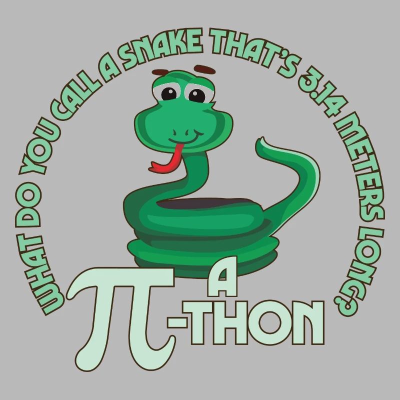 Math Pun Pi-thon Drôle Serpent Mathématiques Meme