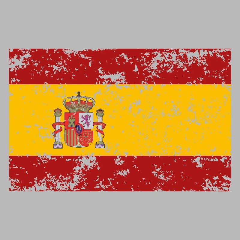 Drapeau de l’Espagne, effet usé