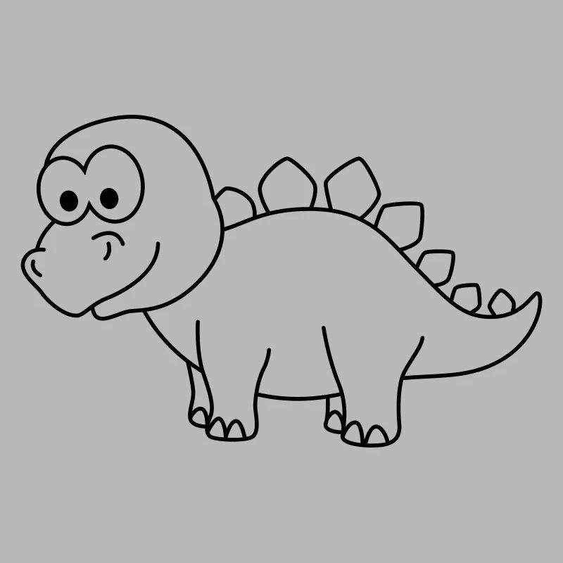 Dinosaur stegosaurus Comic
