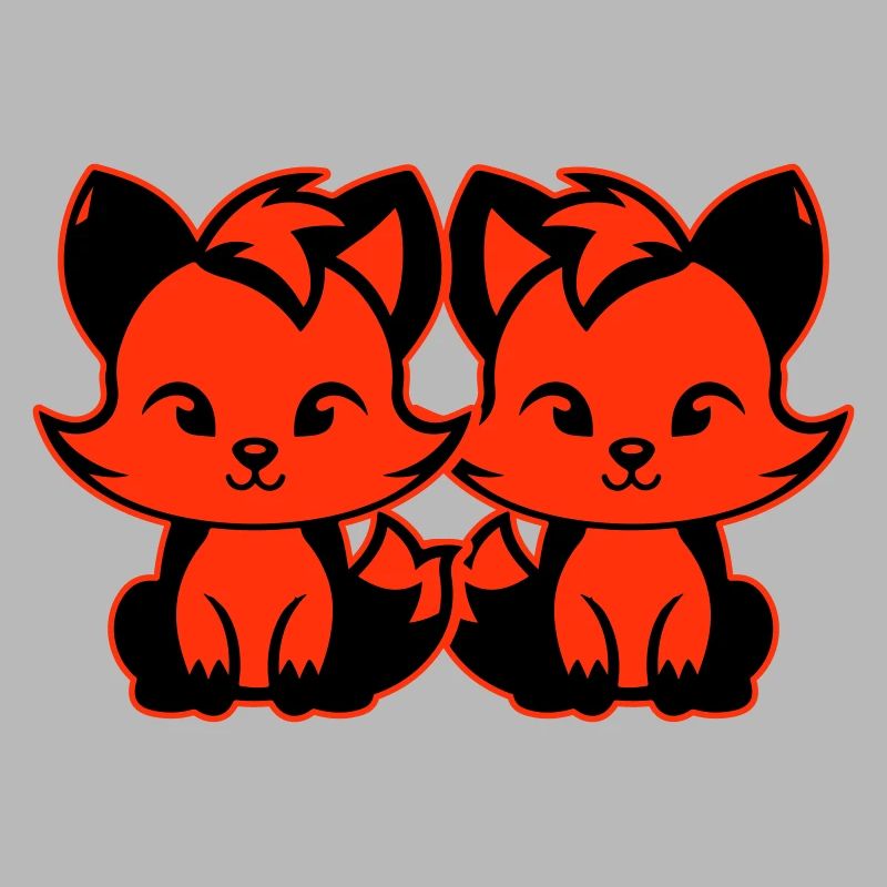 Renard mignon Mignon Bébé