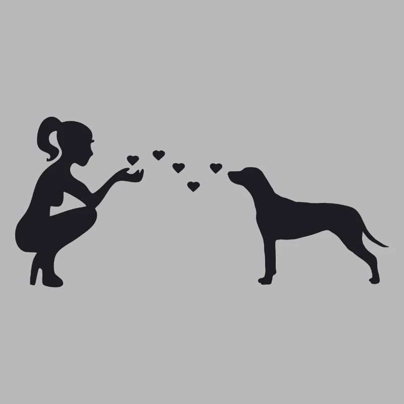 Rhodesian Ridgeback mit Frau