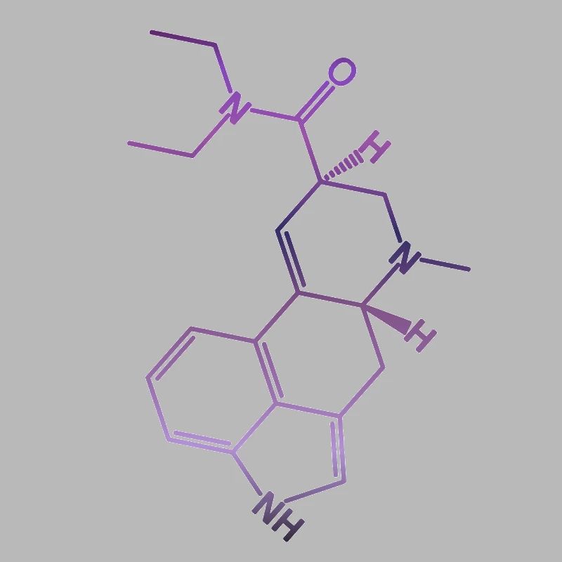 Formule structurelle LSD molécule d'acide