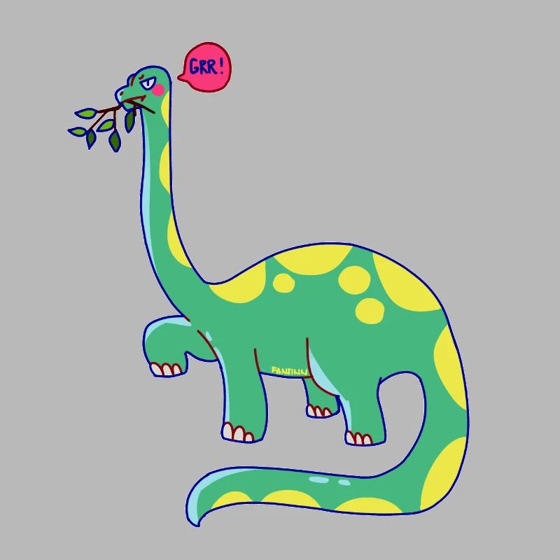 Dinosaure est de mauvaise humeur