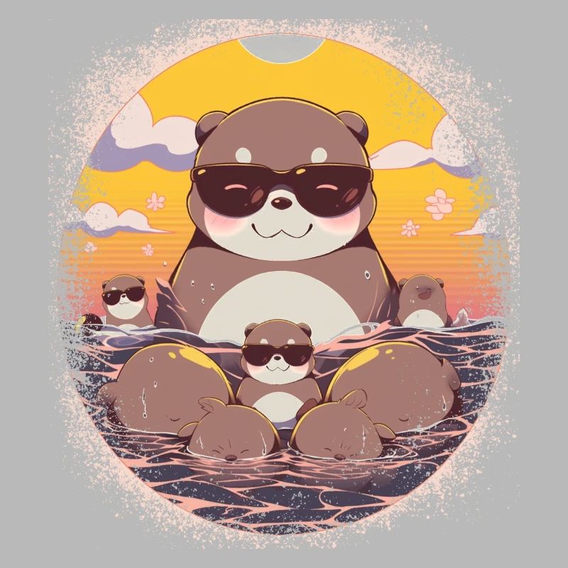 present idea cool happy otter lover gift idea