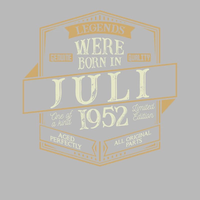 Juli 1952 Geburtstag Mann