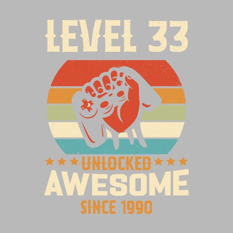Level 33 Complete 1990 Birthday Gift