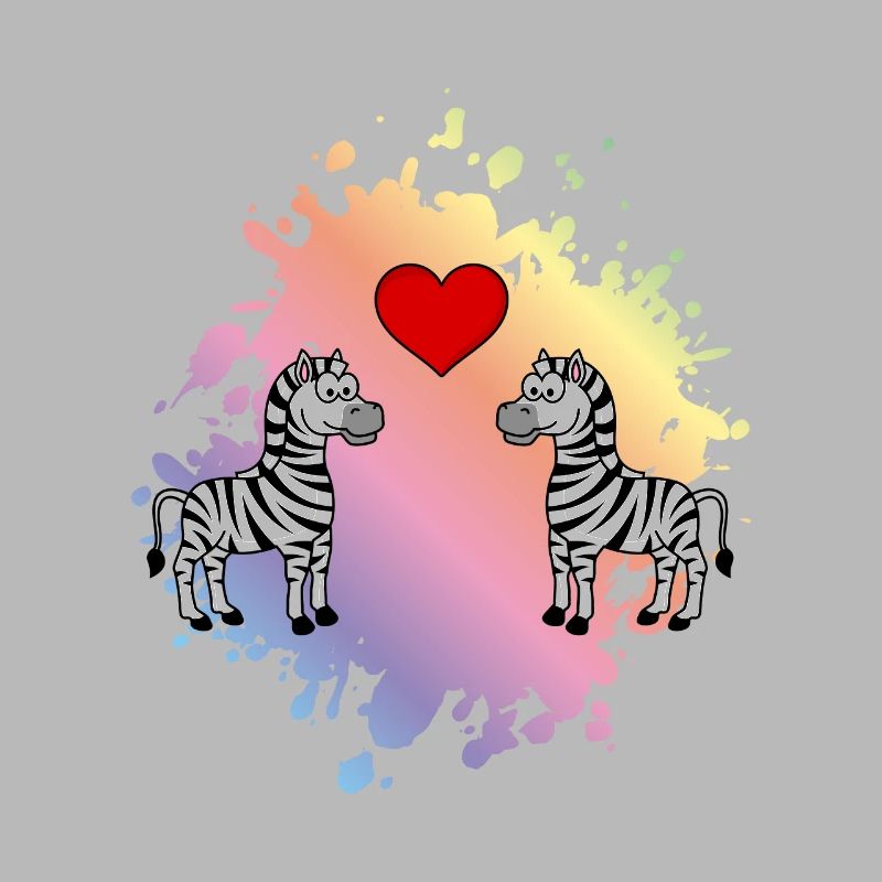 Zebra Comic Paar Liebe