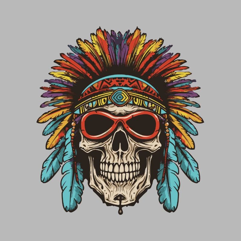 Apache Skull Native American