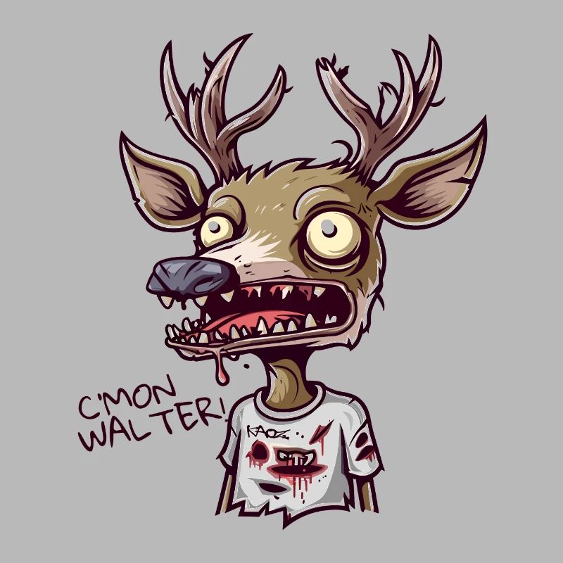 Completely exhausted reindeer asks Walter for more