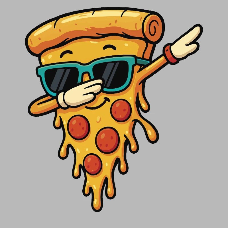 Cool Pizza Slice Lunettes de soleil Dab Pose Danse Dabbing