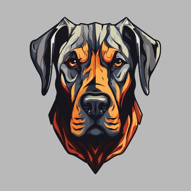 Great Dane Hund Kopf