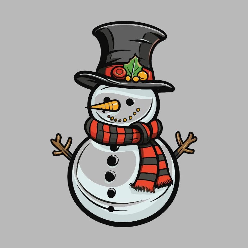 Schneemann Winter Comic