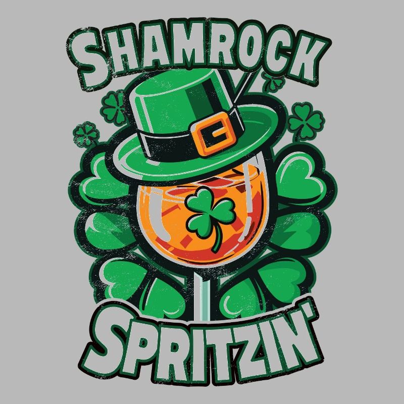 St. Patricks Day Spritz Aperitif Feiern Shamrock