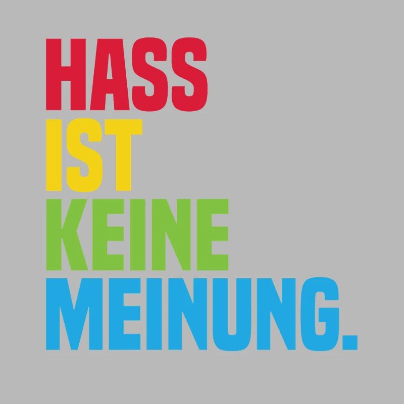 Hate is not an opinion Statement against the right
