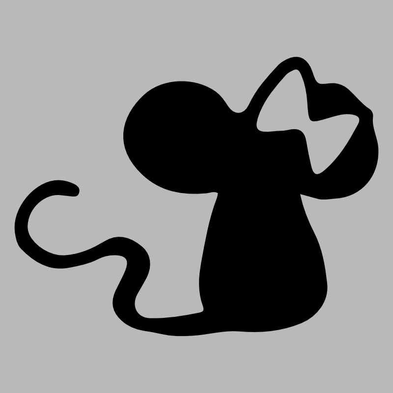 Mäuschen mit Schleife - Maus Geschenkidee - mouse