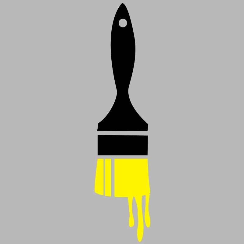 dripping paint brush