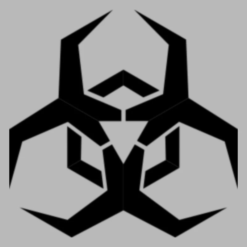 Angular Biohazard Symbole