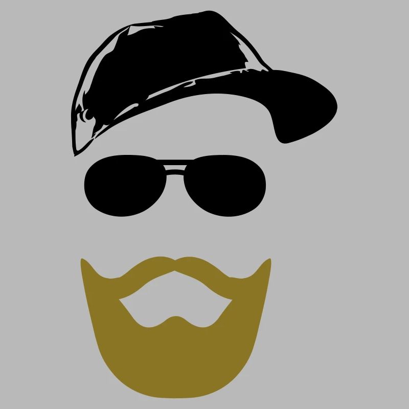 Gesicht mit Bart