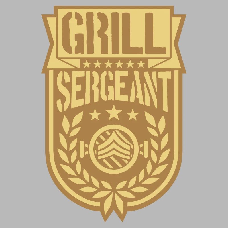 Grill Sergeant couronne de laurier cool