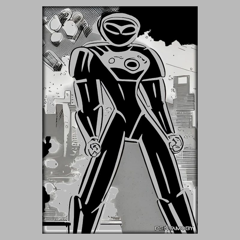 Robot Comic Future Cyborg Machine Technology