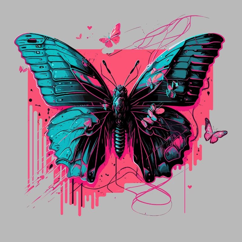 Papillon en Technicolor Glow
