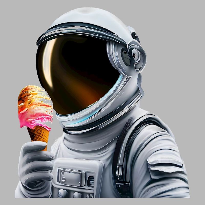Waffel Eis Astronaut
